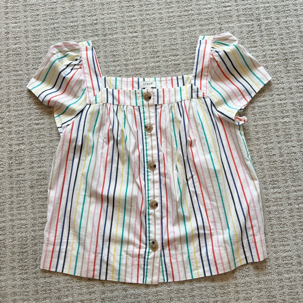 Jcrew Women’s Striped Button-Down Top